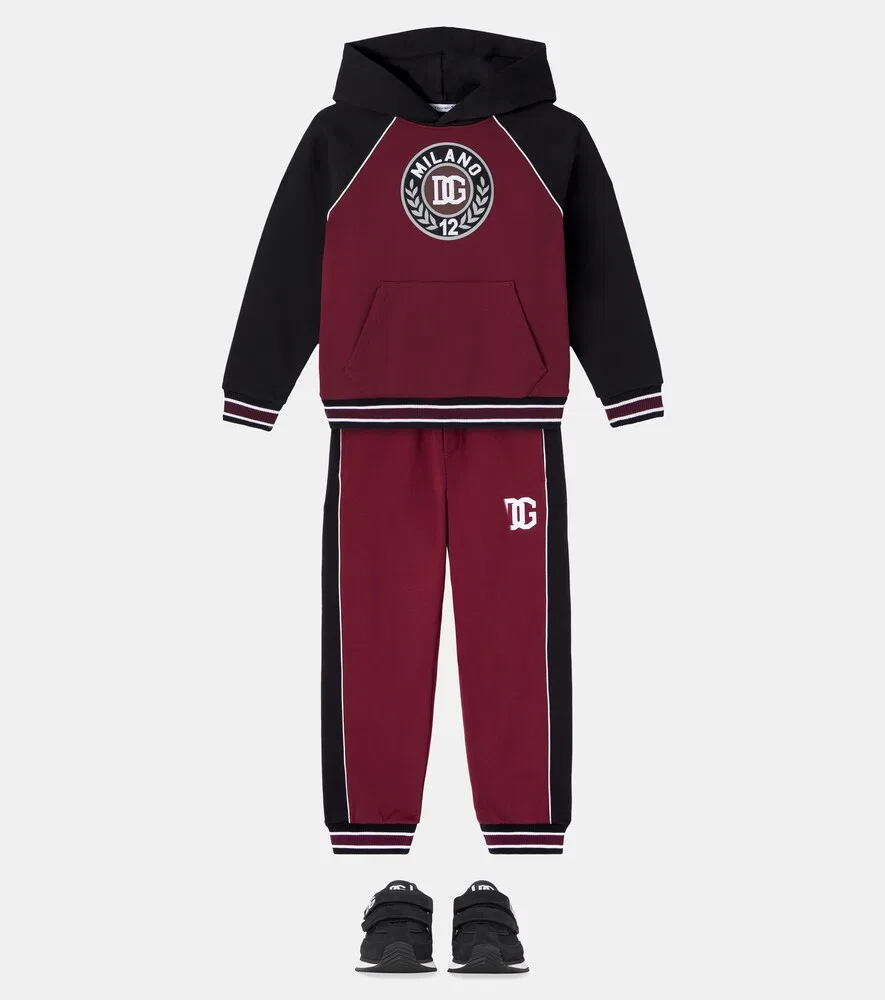 Кроссовки DG с замшевой отделкой Dolce&Gabbana Kids, черный — фото 2