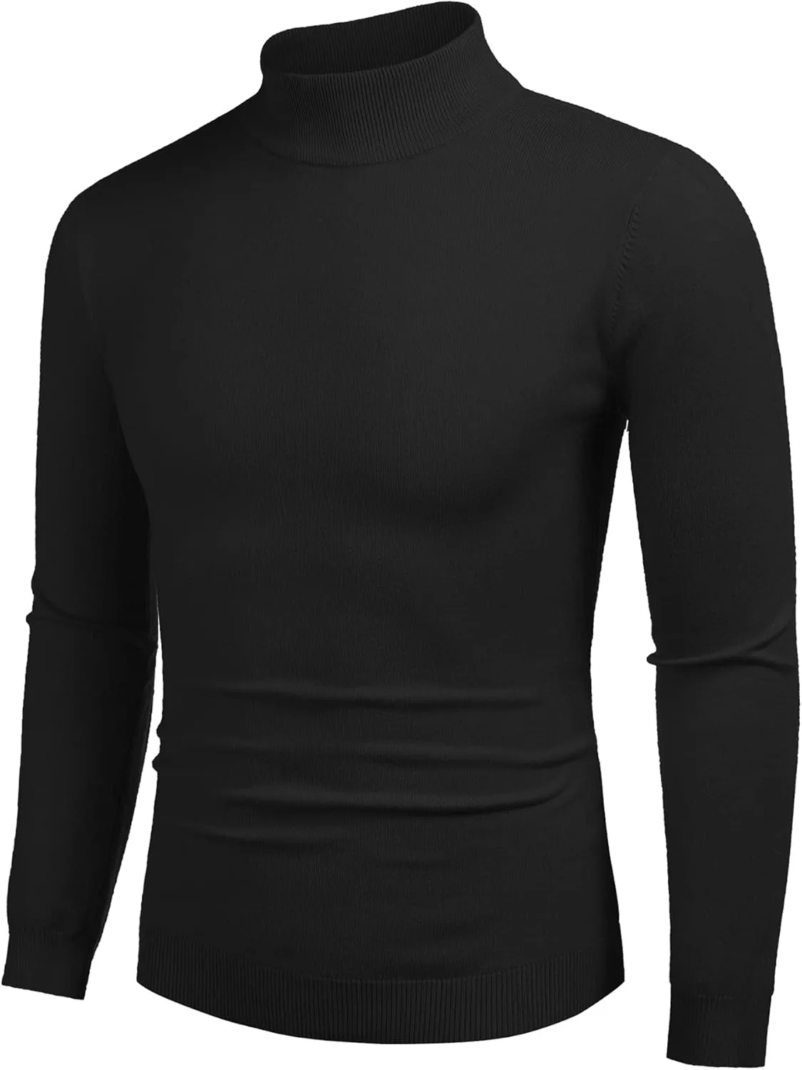 

COOFANDY мужской водолазка slim fit пуловер