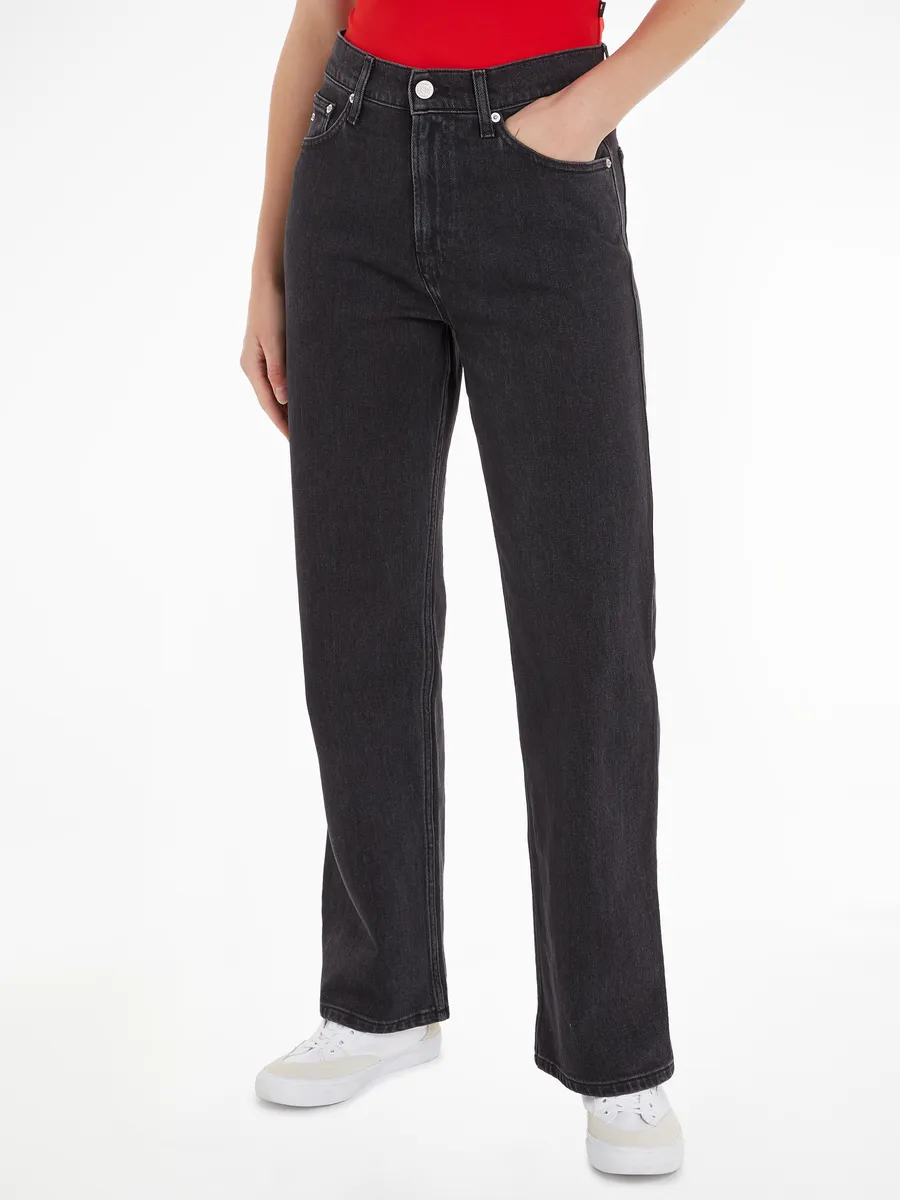 

Джинсы свободного кроя Tommy Jeans "BETSY MD LS CH0152", с логотипом, черный