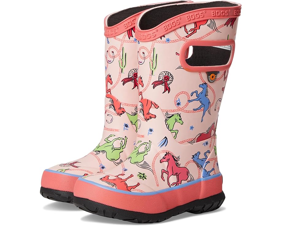 

Ботинки Bogs Kids Rainboot Rodeo Horses, цвет Pink Multi