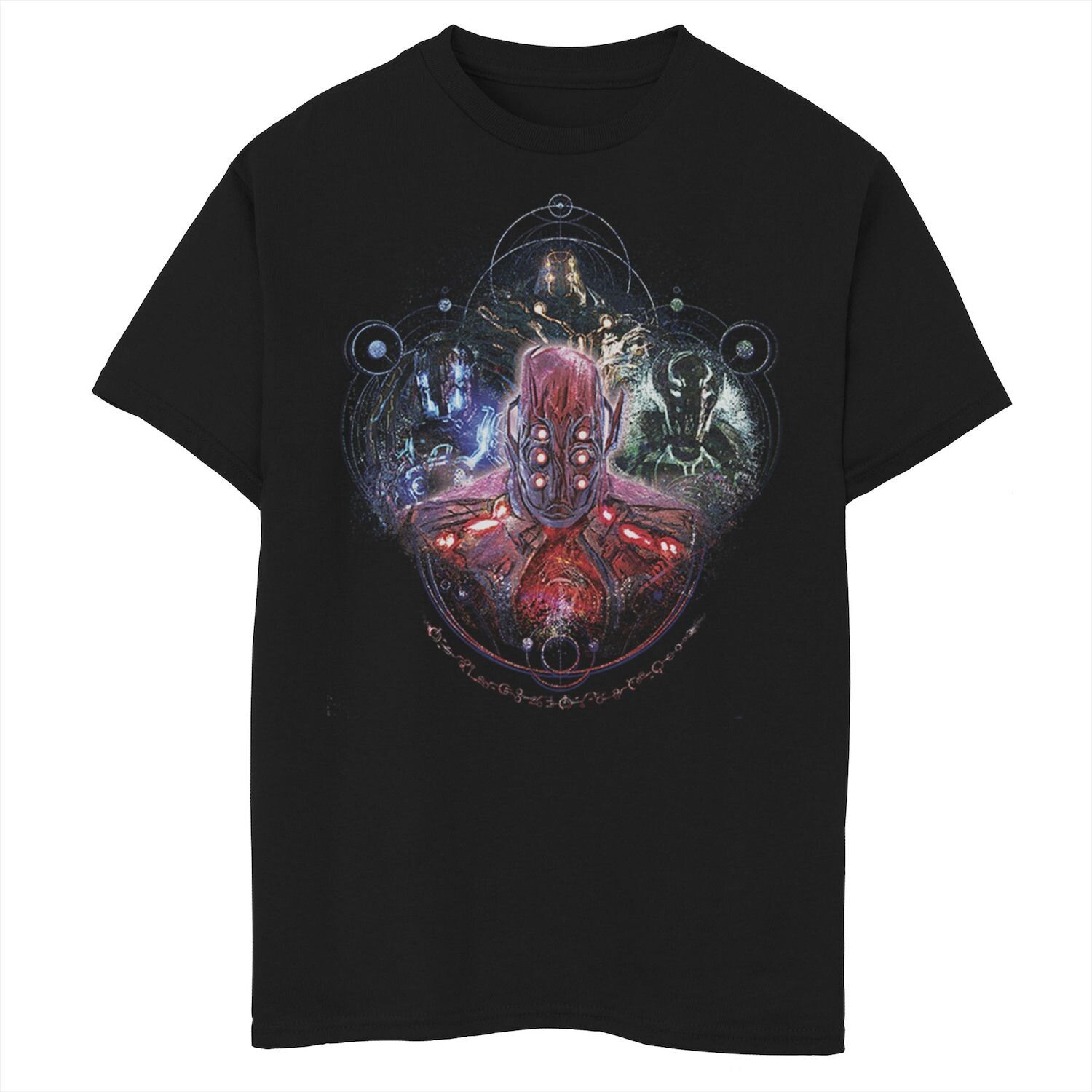 

Футболка с рисунком «Marvel Eternals Celestial Group» и космическим портретом для мальчиков 8–20 лет Licensed Character