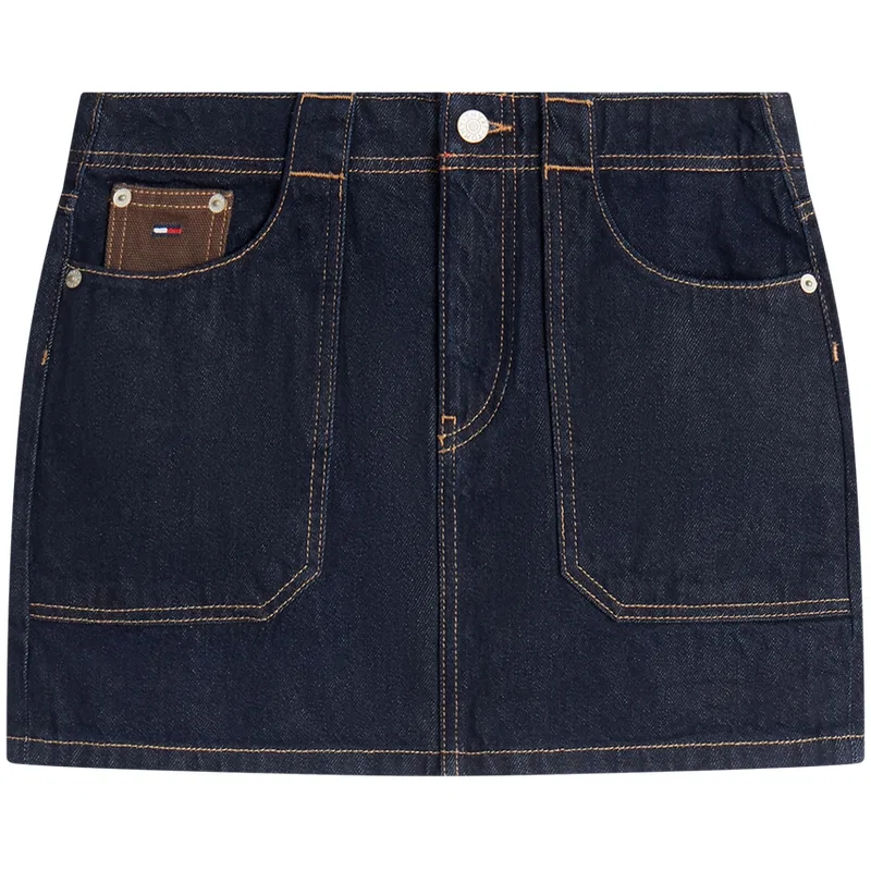 Джинсовая мини-юбка Tommy Hilfiger Navy Blue