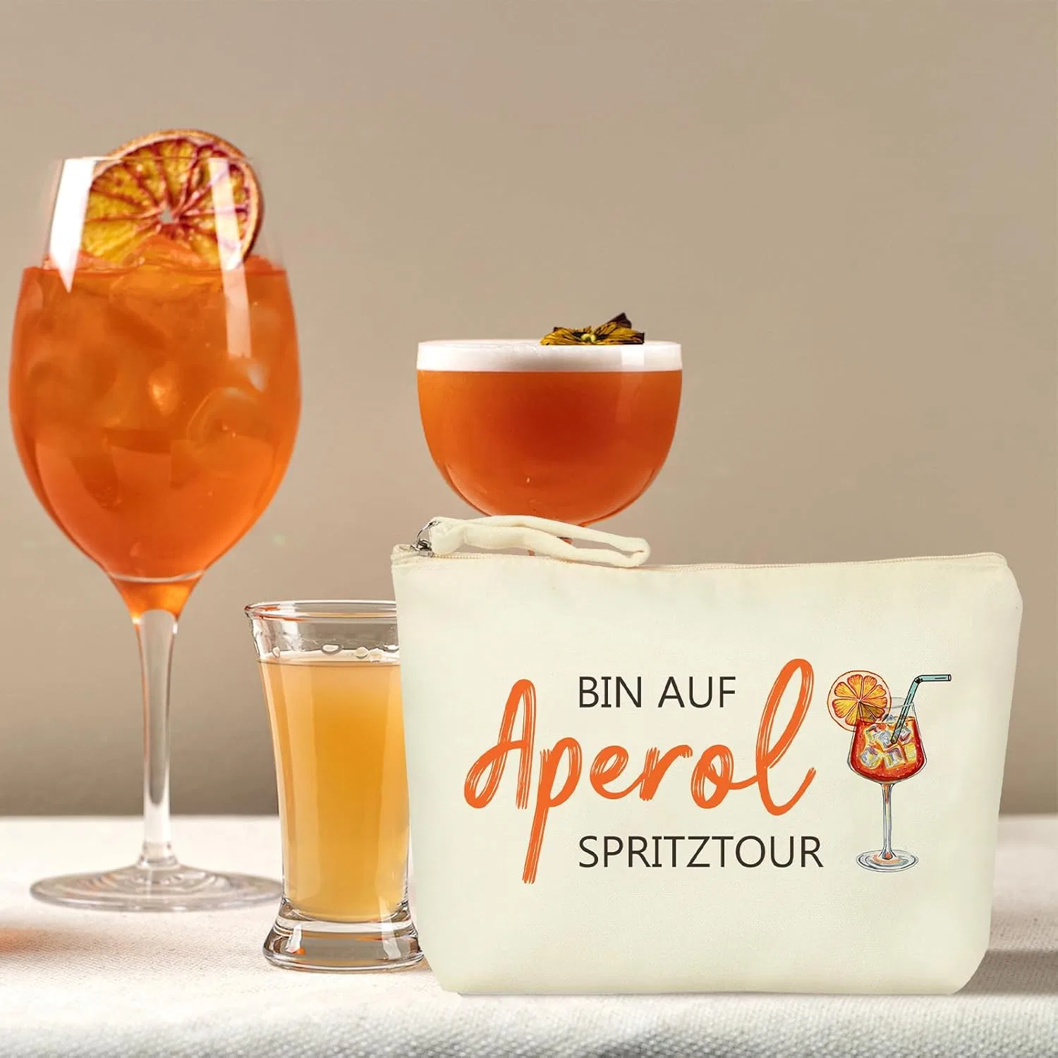 Подарочный набор Aperol с косметичкой и подставками Jdgfh — фото 3