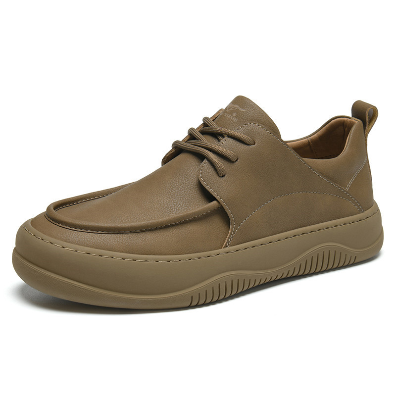 

SEPTWOLVES Мужские повседневные туфли мужские низкие черные/хаки, цвет Khaki (Standard Leather Shoe Size)