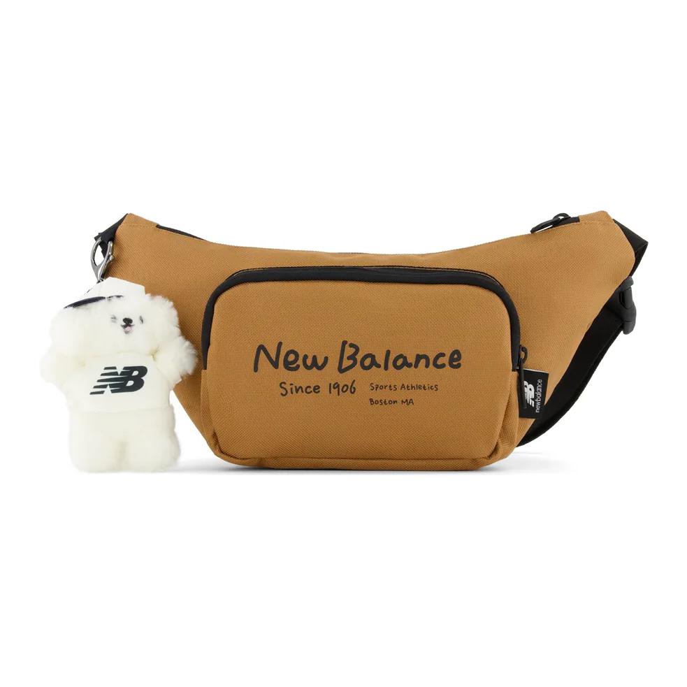 

New Balance Тканевая поясная сумка-трансформер унисекс коричневого цвета
