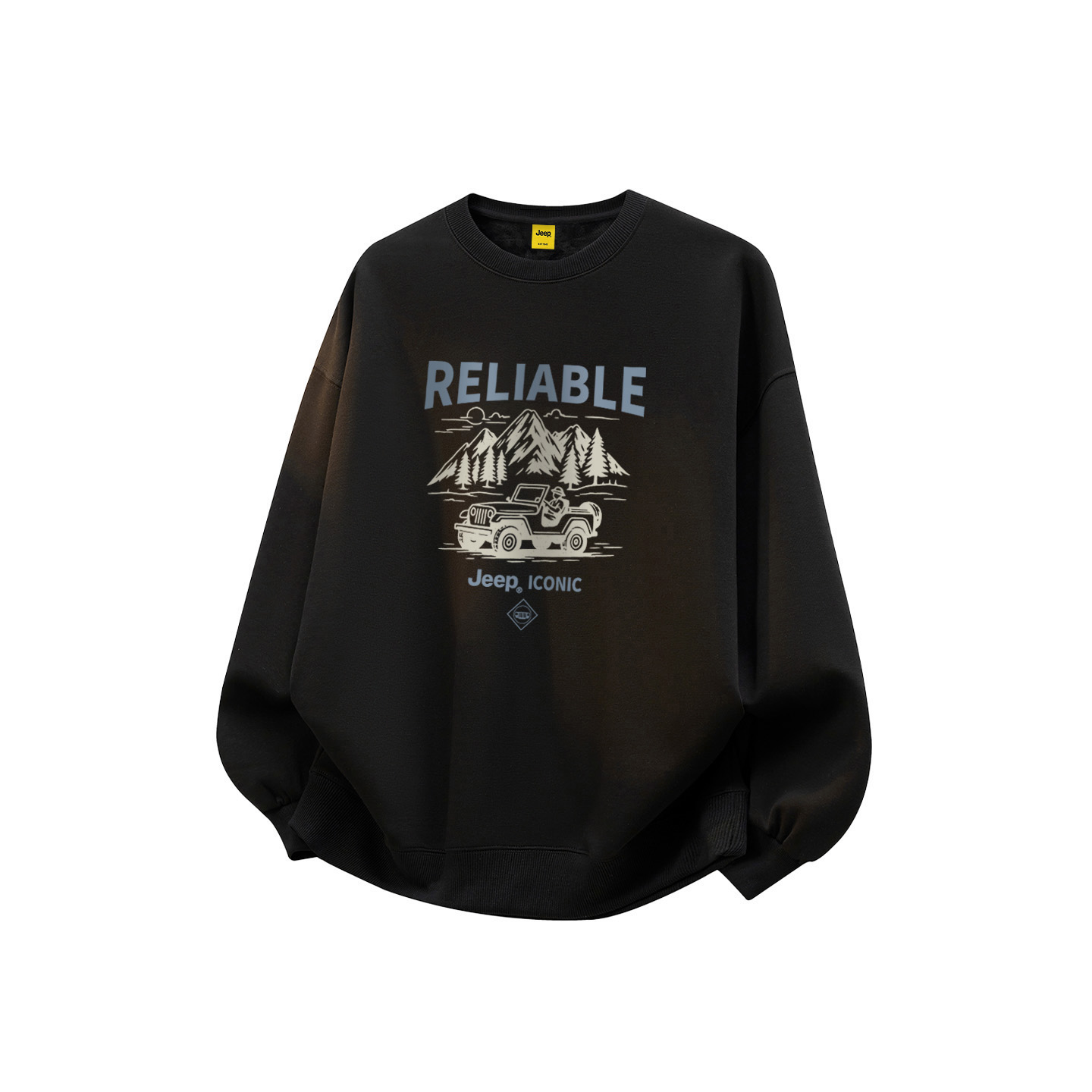 

Свитшот Unisex Crew Neck Thickened Jeep, pure черный[fleece-lined]