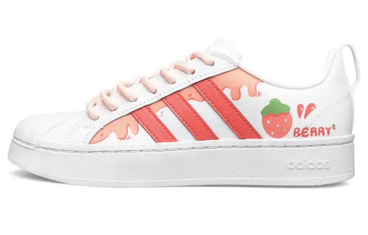 

Кроссовки adidas neo Streetcheck Skateboarding Shoes Women's Low-top Pink, белый