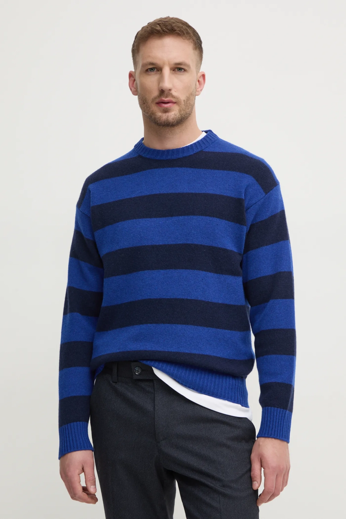 

Шерстяной свитер United Colors of Benetton, синий