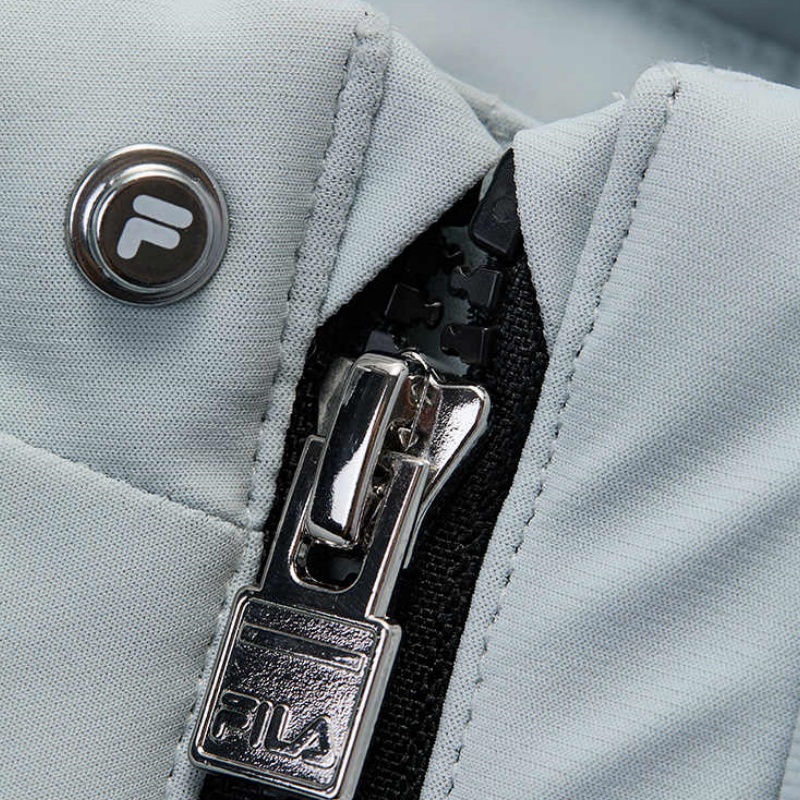 Пуховик choke gray для подростков FILA KIDS, серый — фото 4