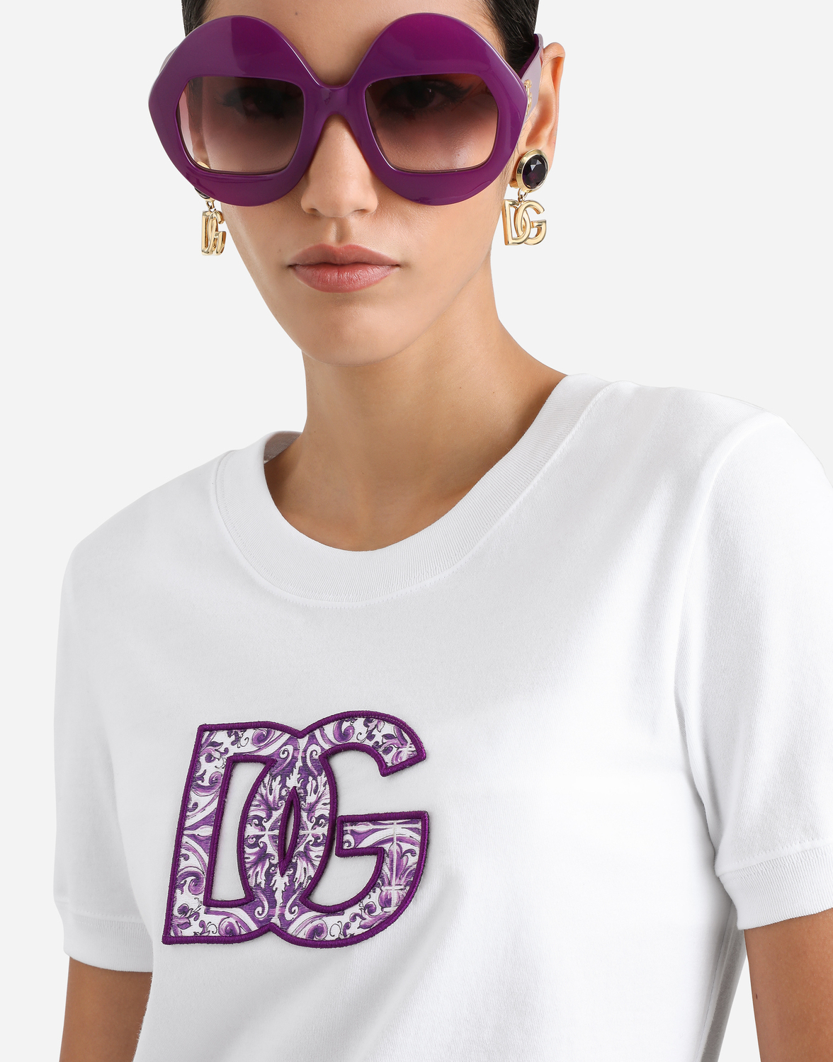 Хлопковая футболка с короткими рукавами Dolce & Gabbana, белый — фото 4
