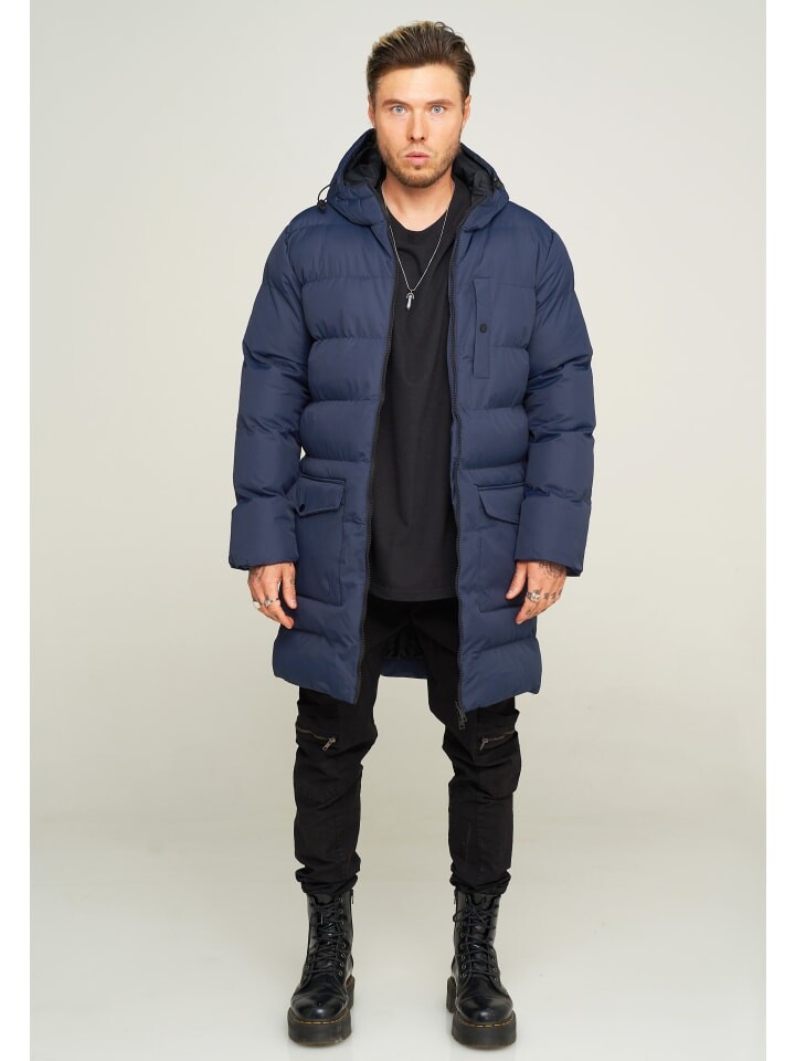 

Пальто behype PUFFER PARKA, темно-синий