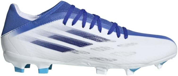 Мужские футбольные бутсы Adidas X Speedflow.3 для твердого грунта - белые, белый/индиго/синий — фото 2