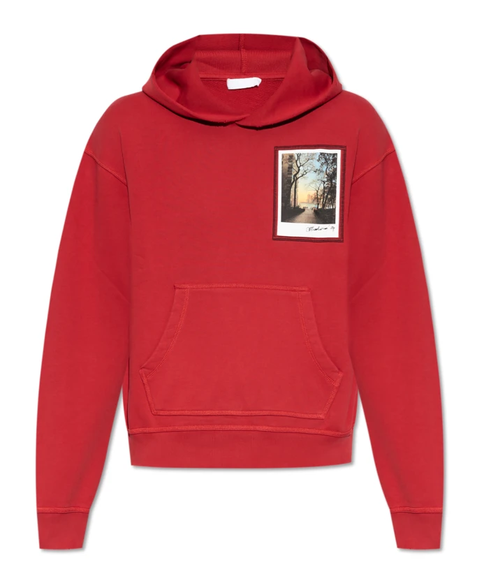 

Толстовка с капюшоном Helmut Lang, красный