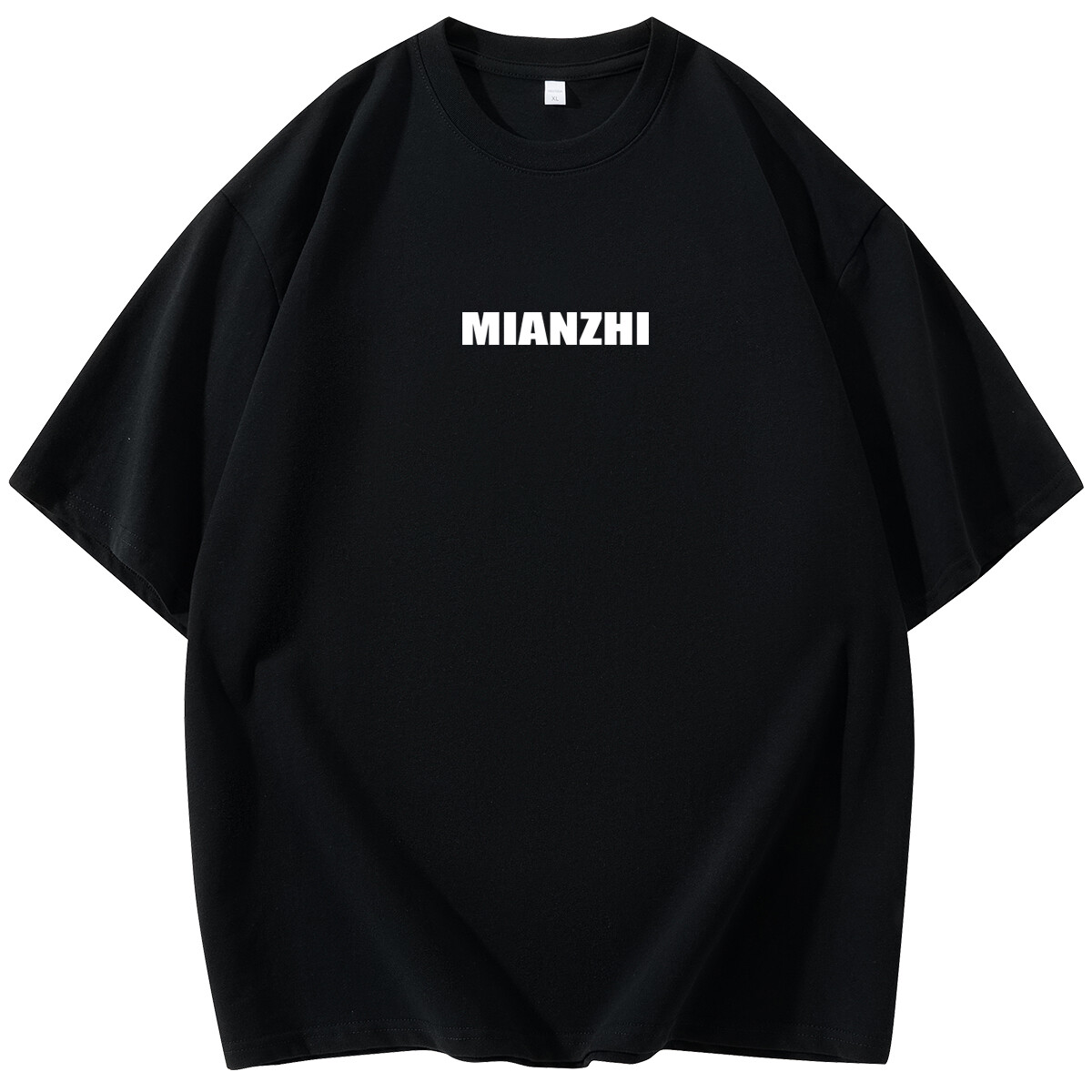 

Mianzhi Хлопковая футболка унисекс, Черный