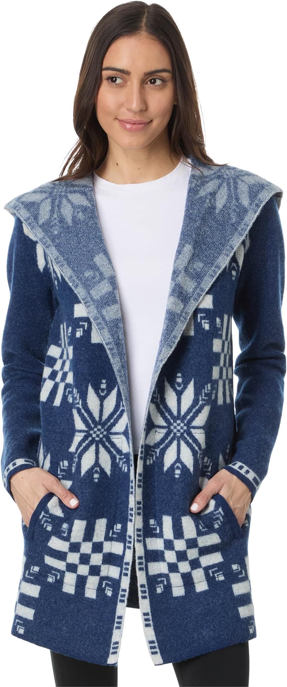 

Свитер Toad&Co Merino Heartfelt Hoodie, цвет Midnight Snowflakes