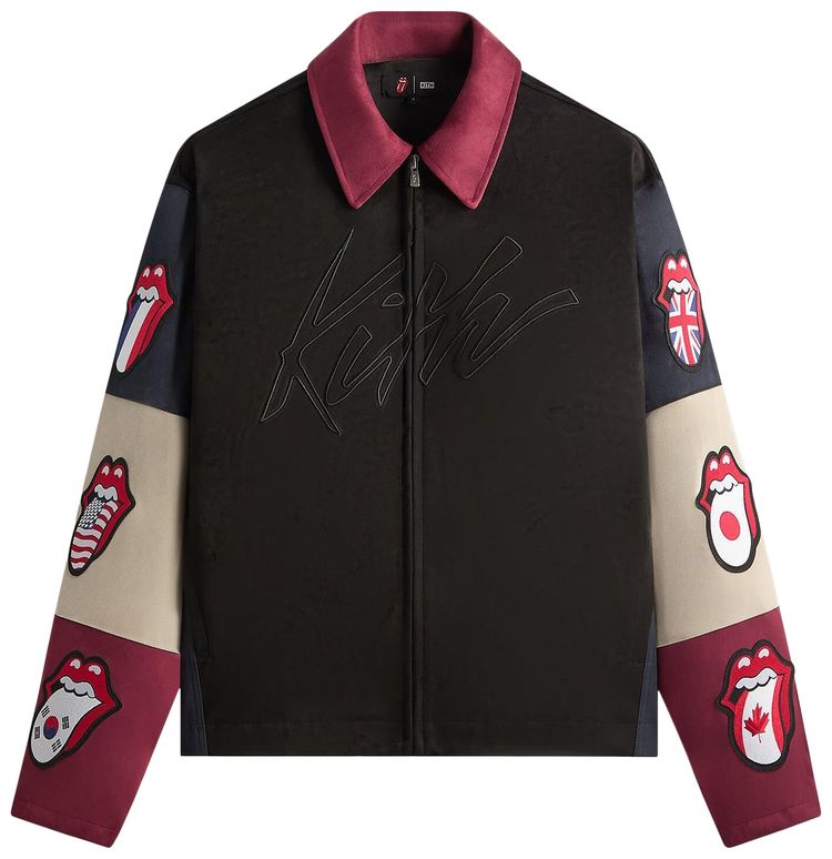 

Куртка Kith For The Rolling Stones Microsuede Owen Jacket, черный