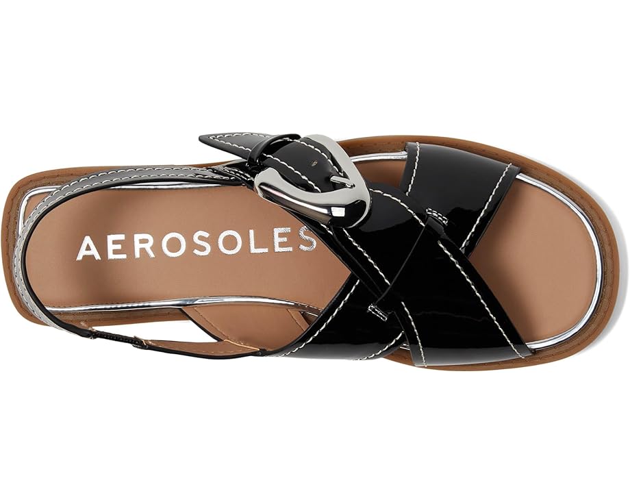 Сандалии Aerosoles Cassa, цвет Black Patent Faux Leather — фото 2