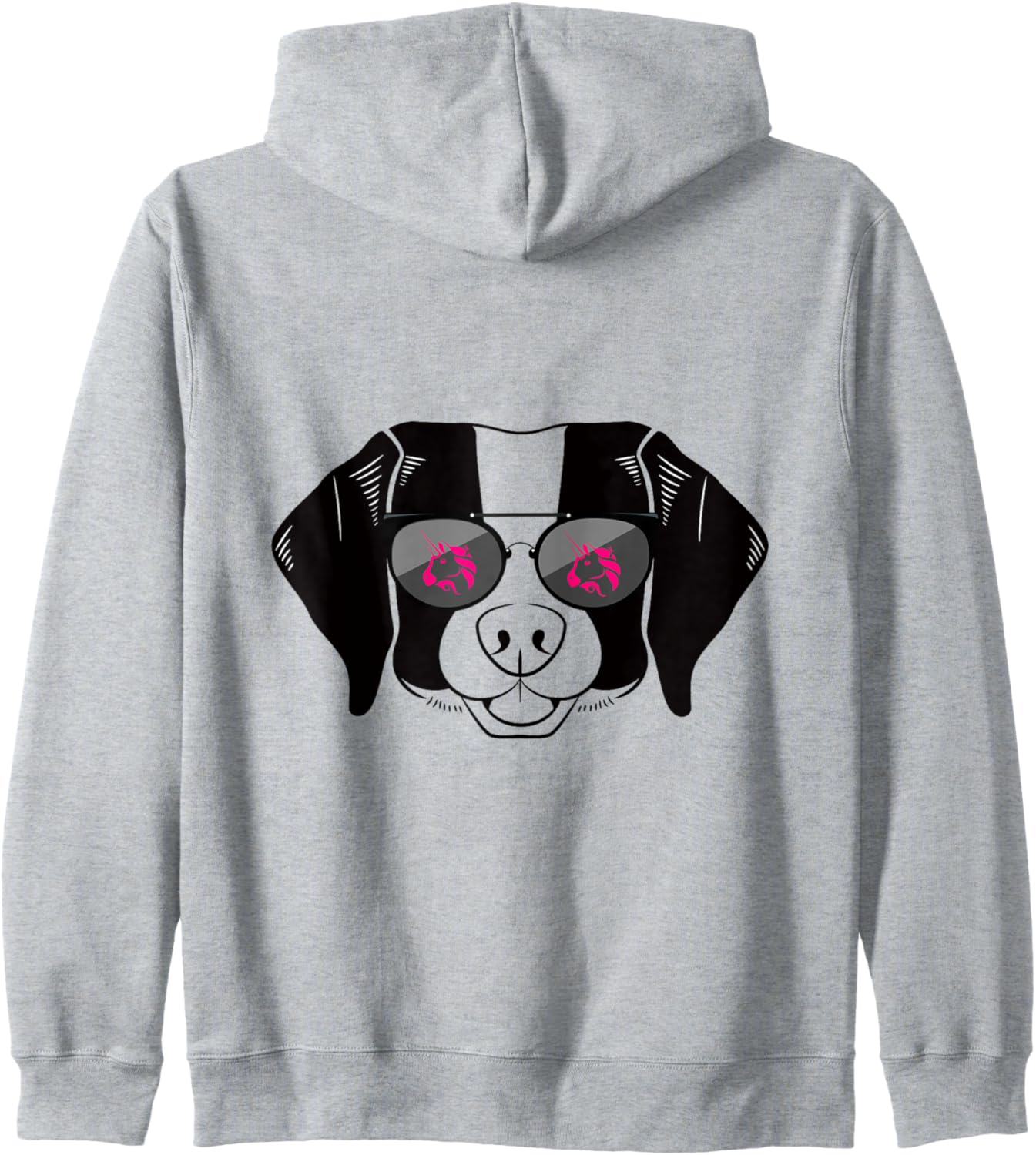 

Забавная толстовка на молнии с изображением собаки породы бретонский спаниель в солнцезащитных очках Uniswap, посвященных криптовалюте Crypto Currency Worldwide Network Virtual Funds, серый