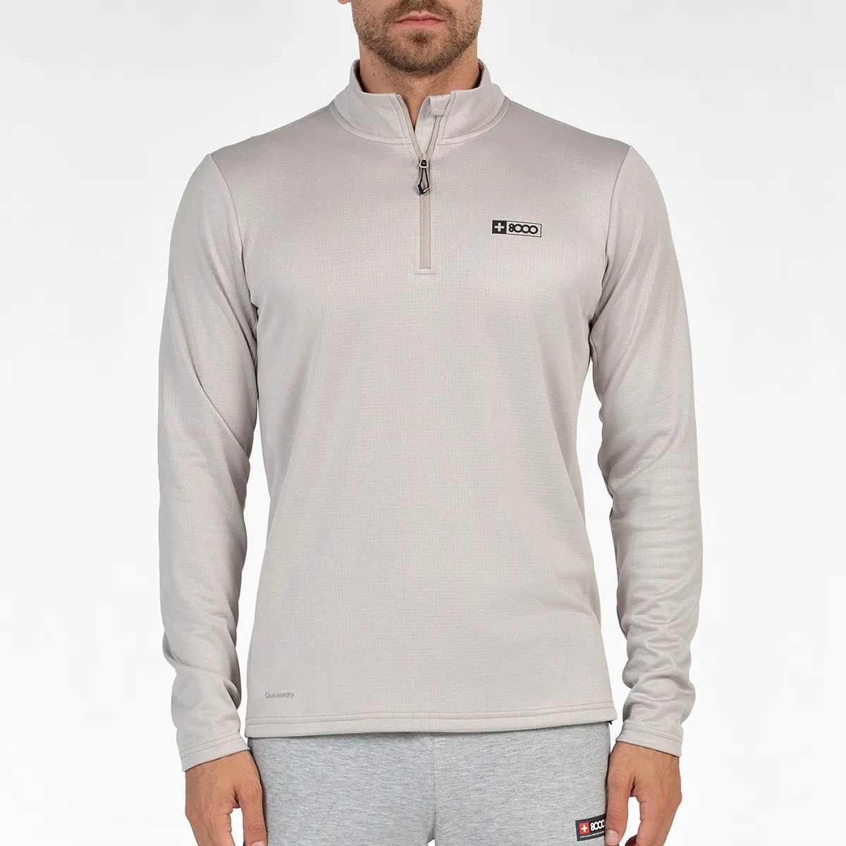 

Мужская футболка Porto с длинными рукавами 8000, светло-серый