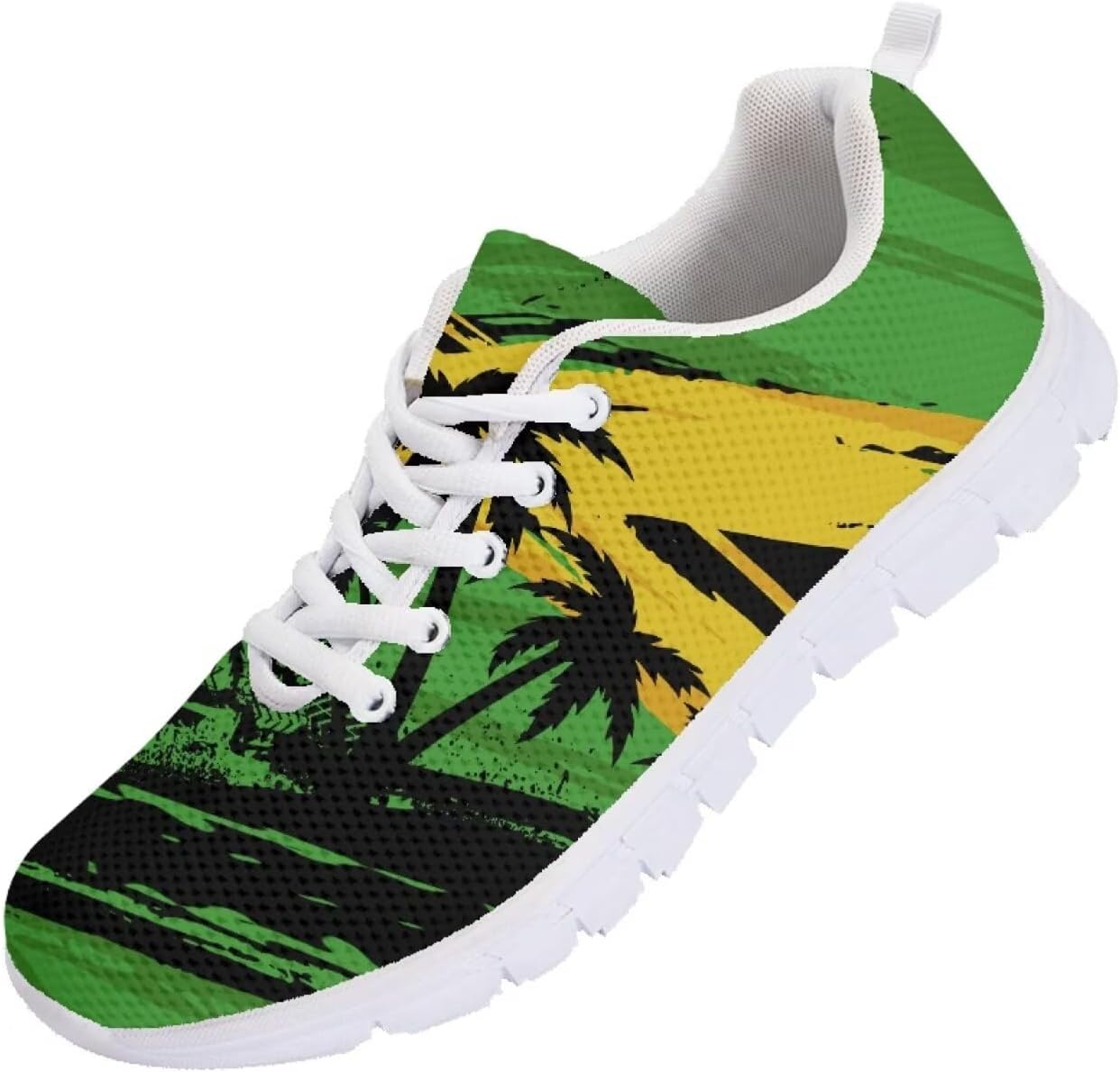 

Мужские кроссовки Funnydude Funny Print для бега, осенние, легкие, дышащие, спортивные, Jamaica