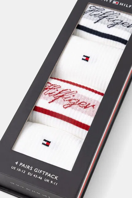 Носки 4 шт Tommy Hilfiger, белый — фото 3