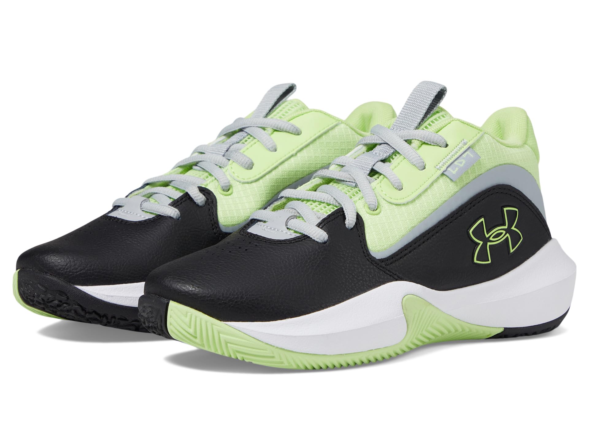 

Кроссовки Under Armour Kids Grade School Lockdown 7, Black/Mod Gray/Morph Green