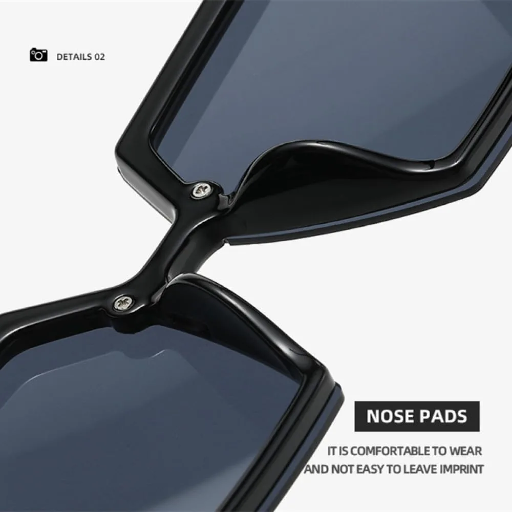 

MUTYNE Модные большие квадратные солнцезащитные очки для женщин, трендовые солнцезащитные очки, роскошные винтажные сексуальные очки для путешествий, Green Green