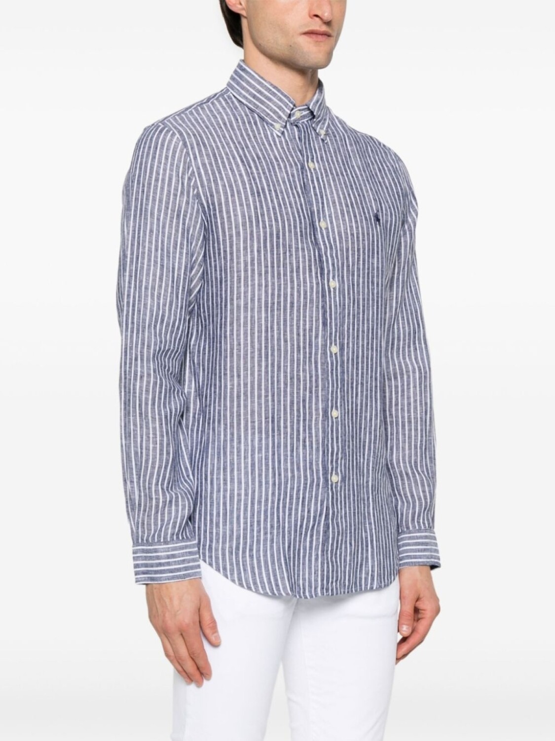 Polo Ralph Lauren рубашка в полоску, синий — фото 3