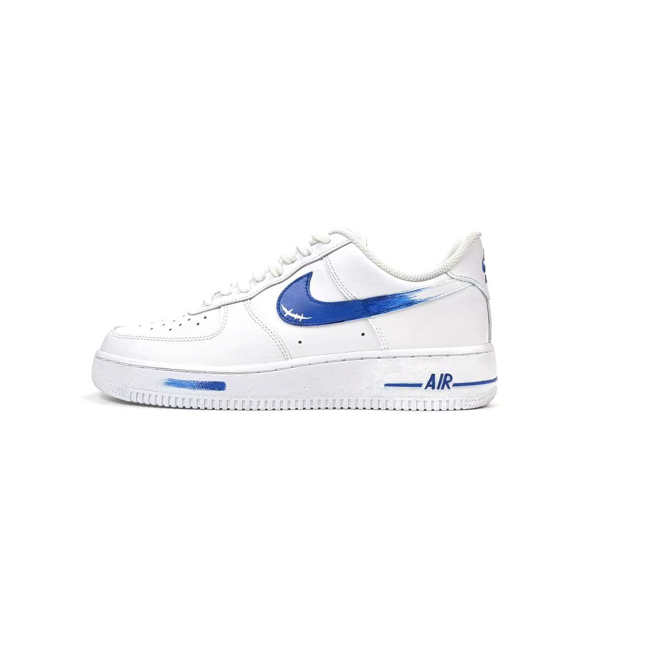 

Nike Мужские низкие скейтбордистские кроссовки Air Force 1 Ocean Blue из искусственной кожи с амортизацией, износостойкими свойствами, легким весом и воздухопроницаемостью