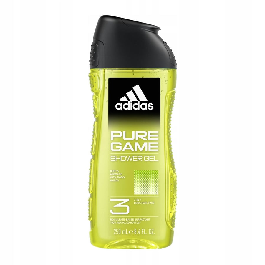 Мужской набор Adidas Cometics для рождественского подарка с поясной сумкой Pure Game, 4 шт. — фото 4