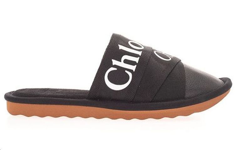 Chloe Сланцы на резиновой подошве женские черные Chloé — фото 2