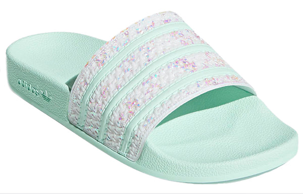 Тапочки adilette sports slippers Adidas, зеленый — фото 3