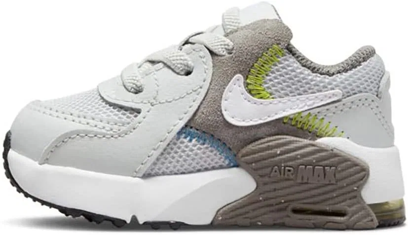 Кроссовки Nike Air Max ExCEE (TD), код CD6893-103, Grey Fog White Flat Pewter Atomic Green — фото 3