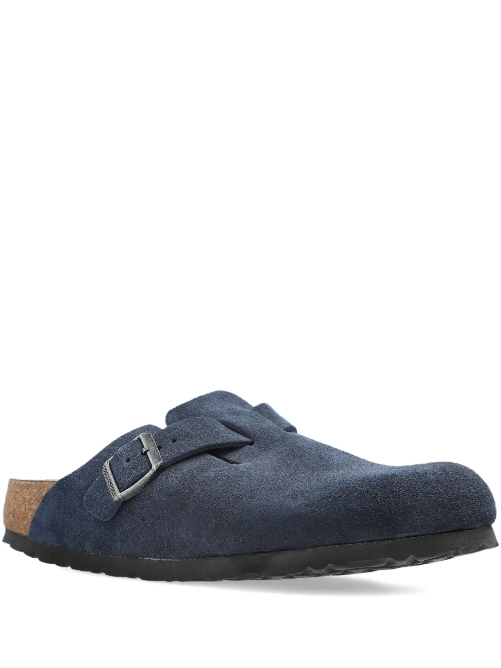 Бостонские замшевые мюли BIRKENSTOCK, синий