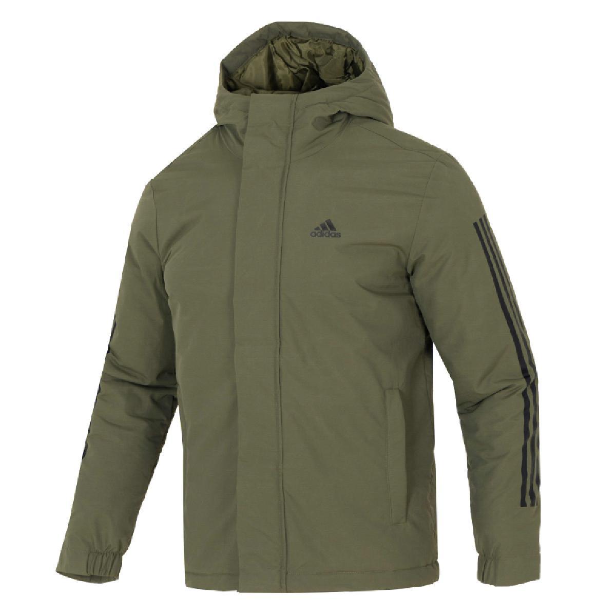Куртка Adidas Strata оливково-зеленая с сумкой для покупок — фото 4