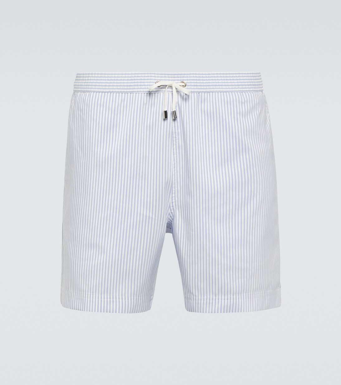 

Полосатые плавки Sunspel, White Cool Blue Swim Stripe