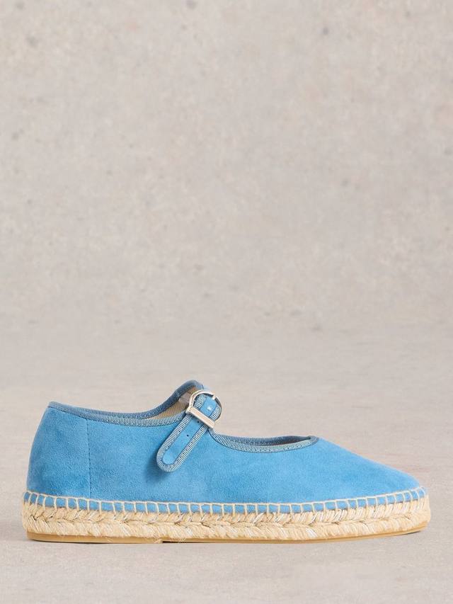 Замшевые эспадрильи Mary Jane White Stuff, Mid Blue