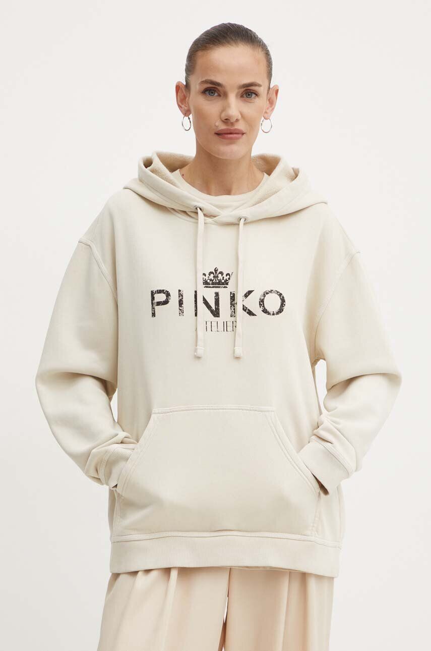 

Толстовка Pinko из хлопка, бежевый