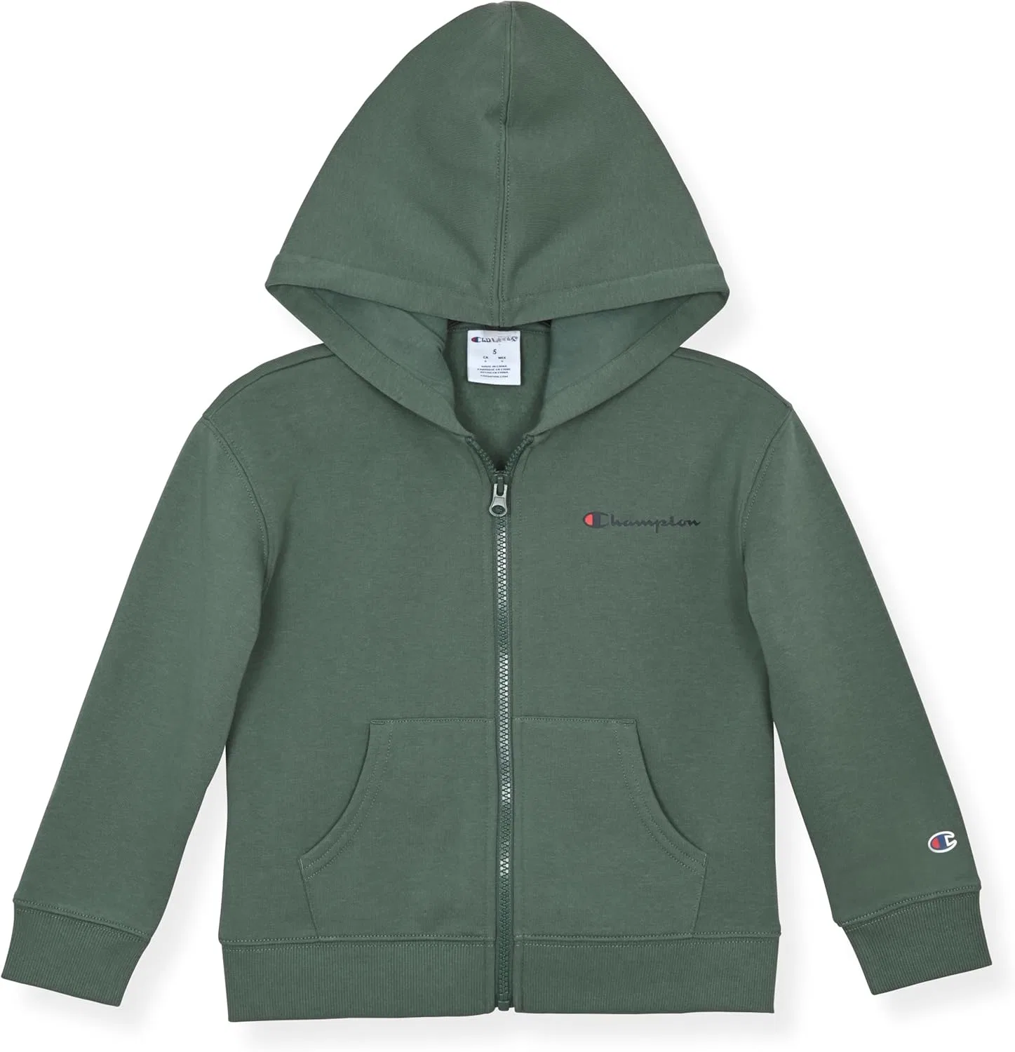 Спортивный костюм Champion, 3 предмета: худи, джоггеры, футболка, Forest Green-grey Zip — фото 2