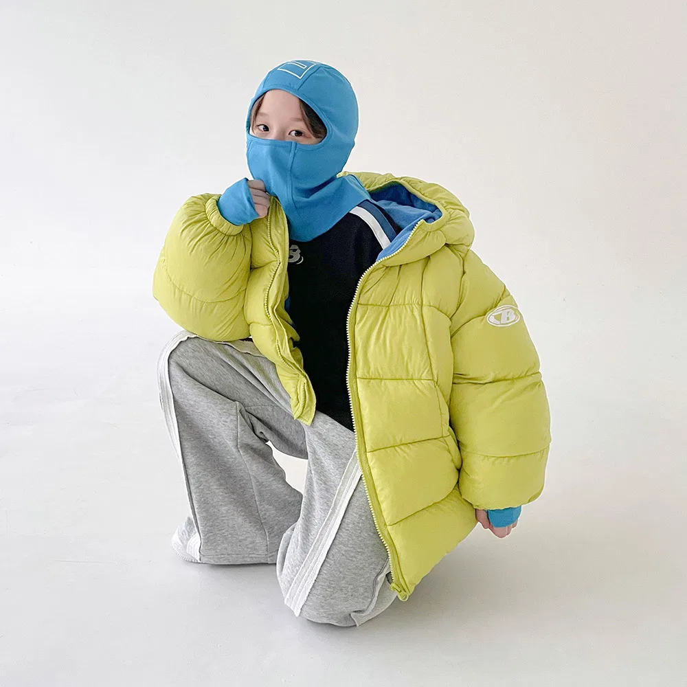 Куртка пуховая с балаклавой BERRYCLOSET лайм