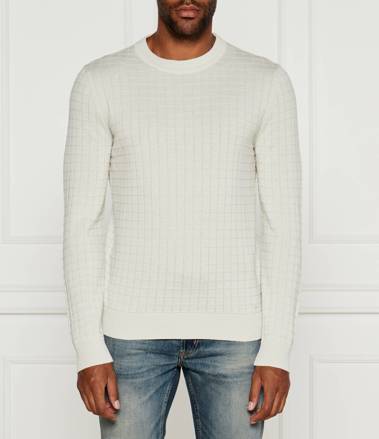 

Свитер HUGO Scoult Regular Fit, экрю