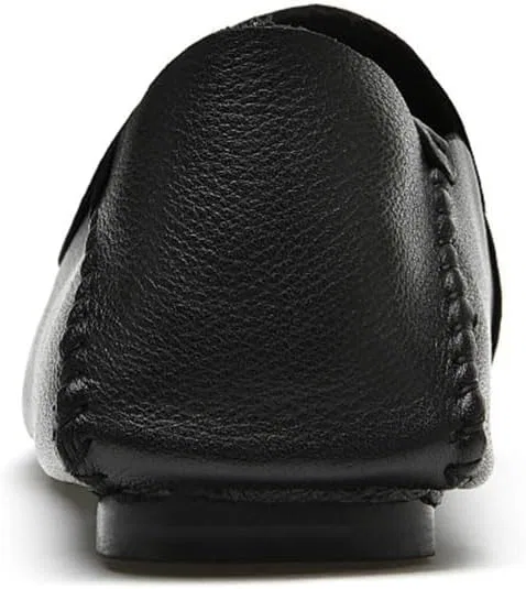 Мокасины кожаные Driving Loafers, черный DHFIRUFSHLO — фото 3