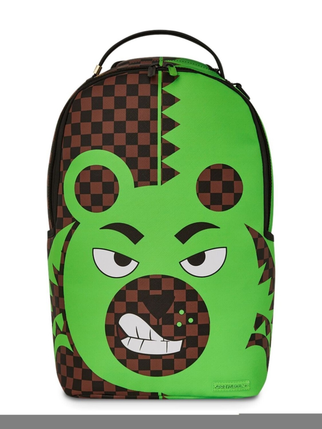 

Sprayground kid рюкзак Green Bear Face, коричневый