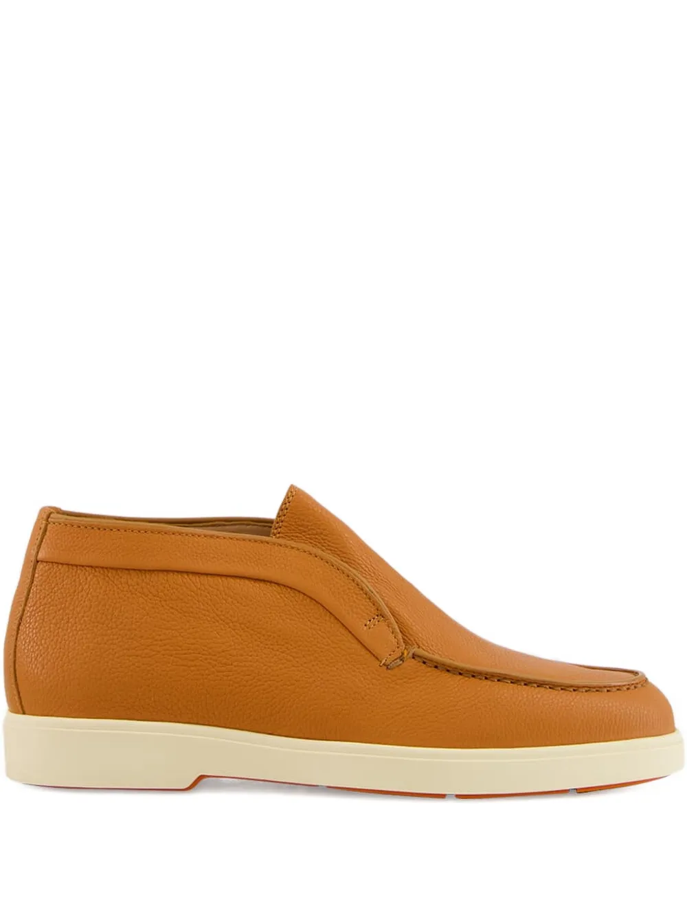 Ботинки с эластичными вставками Santoni, коричневый