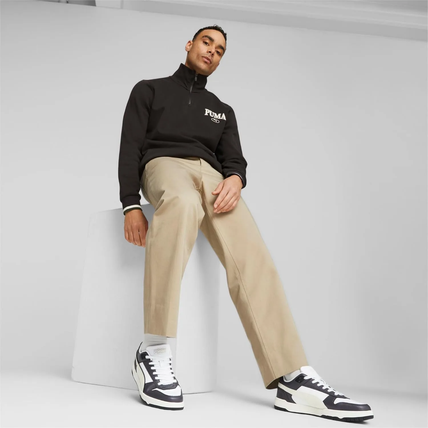 Кроссовки RBD Game Low Track Shoe Puma, белый/черный/серый/золотой — фото 3
