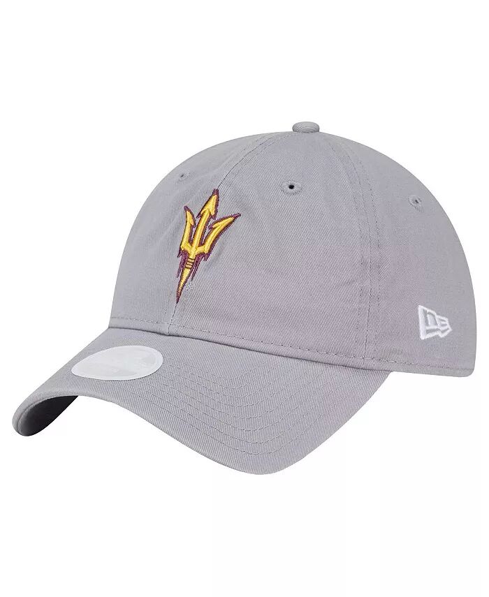 

Женская серая регулируемая кепка Arizona State Sun Devils Logo 9TWENTY New Era