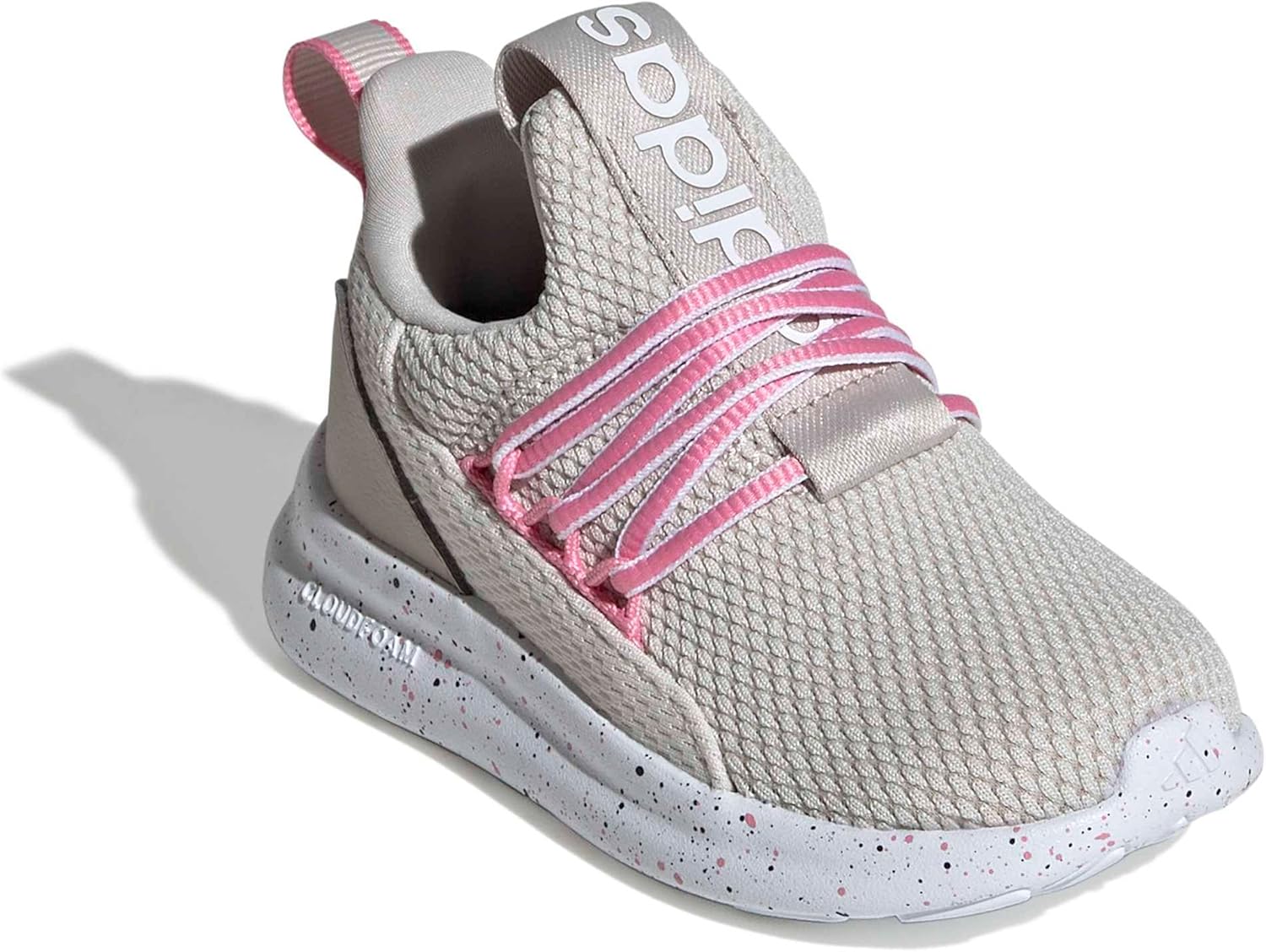 Беговые кроссовки adidas Kids Lite Racer Adapt 7.0, Alumina/Bliss Pink/Wonder Beige — фото 4