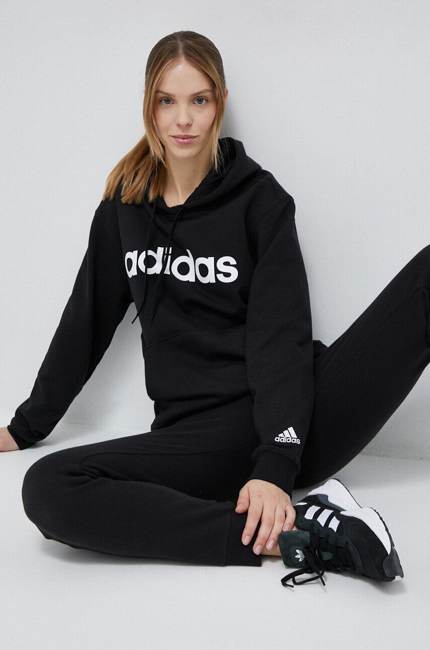 

Толстовка Adidas из хлопка, черный