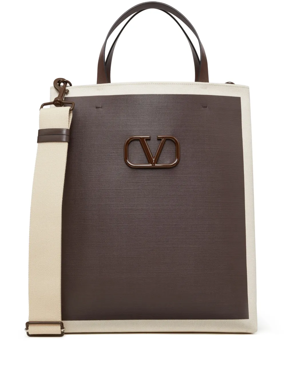 

Сумка-тоут с логотипом VALENTINO GARAVANI, коричневый