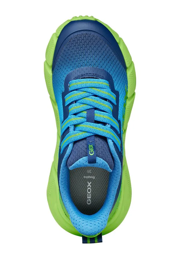 Быстрые кроссовки flexyper Geox, Light Blue Lime — фото 3